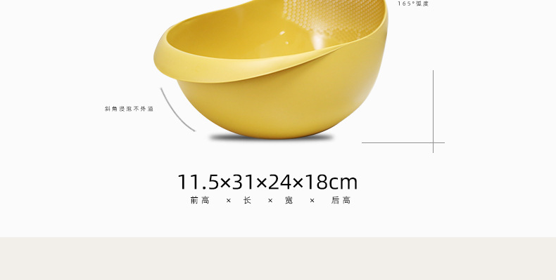 The new thickened rice-washing magic tool, the water-draining basket, is available for direct sale in household kitchen sinks for washing vegetables and fruits without rice leakage pic 4