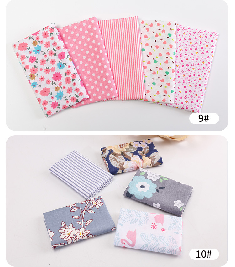 拼布布组纯棉平纹碎花布料 布头玩具碎花面料批发跨境diy手工拼布详情18