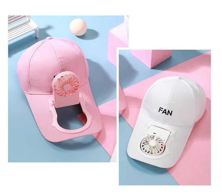 Fan hat fan in stock, Usb charging fan cap, summer sun hat, sun protection, outdoor sports baseball cap factory pic 4