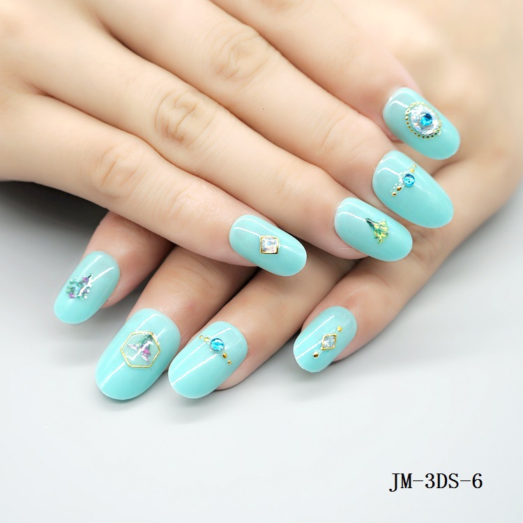 3D nail stickers, nail art stickers, laser stickers, new process, super adhesive back glue process pic 33