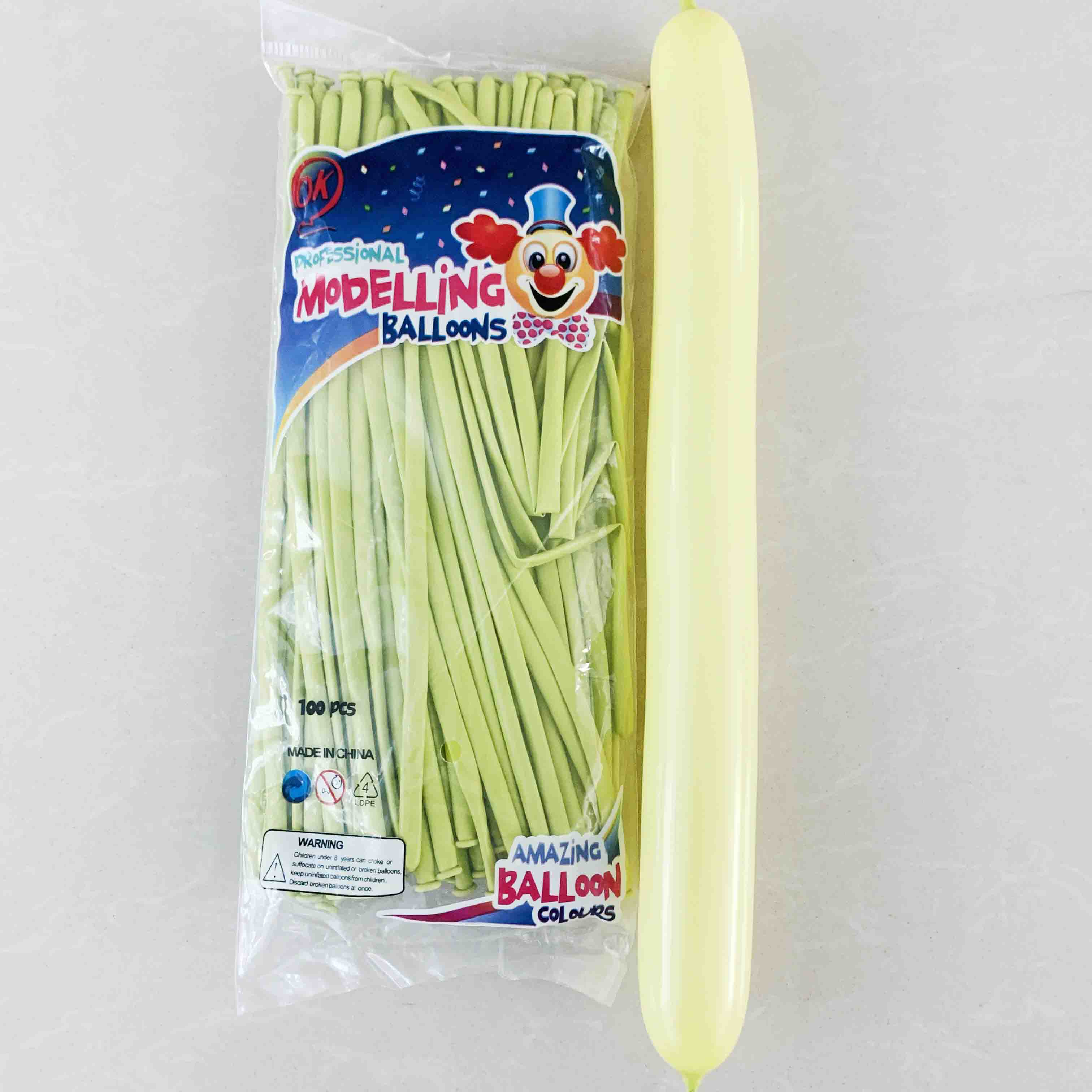 厂家直销1.8克马卡龙色260长条加厚乳胶魔术气球混色单色编制批发详情5