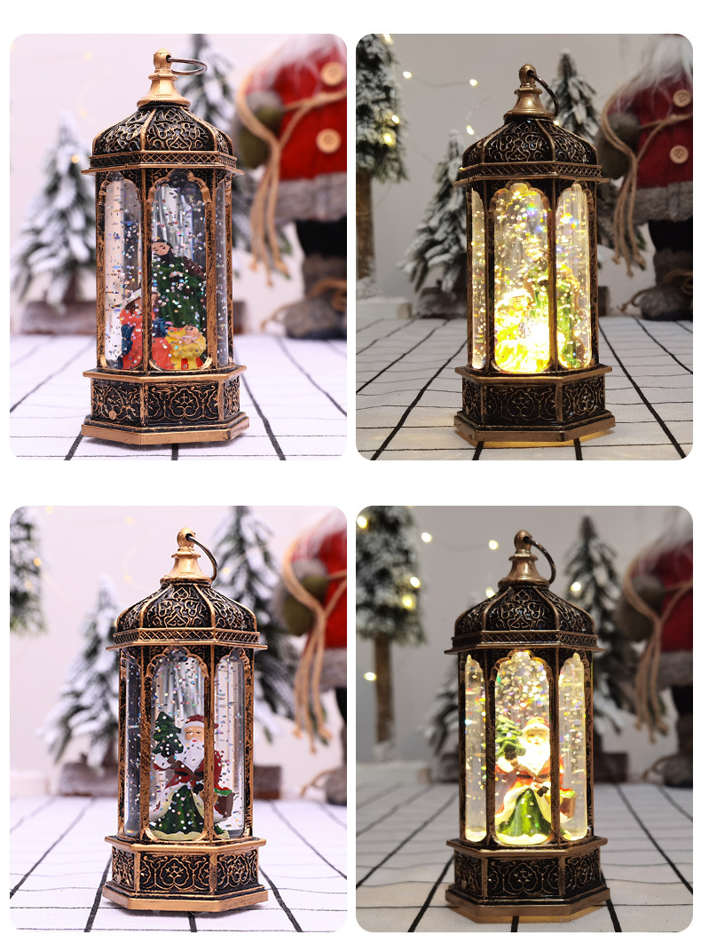 Christmas European-style retro water feature wind lights, led wish lights, hand-held night lights, crystal sequin lights, Christmas gifts pic 8