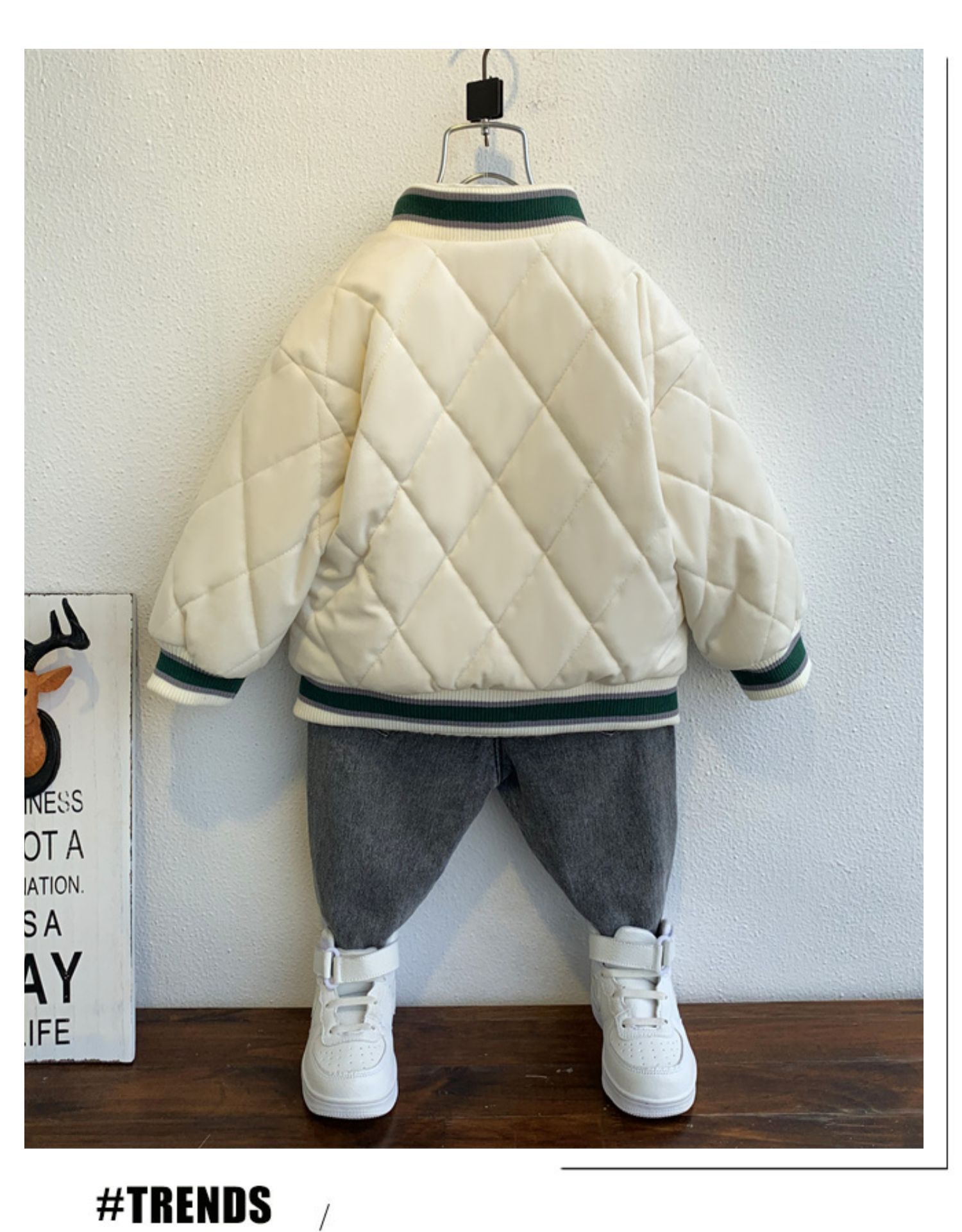 Niños hombre niña invierno abrigos 2021 nuevo otoño invierno engrosado clip cotton chaqueta bebé béisbol chaqueta niños marea pic 12