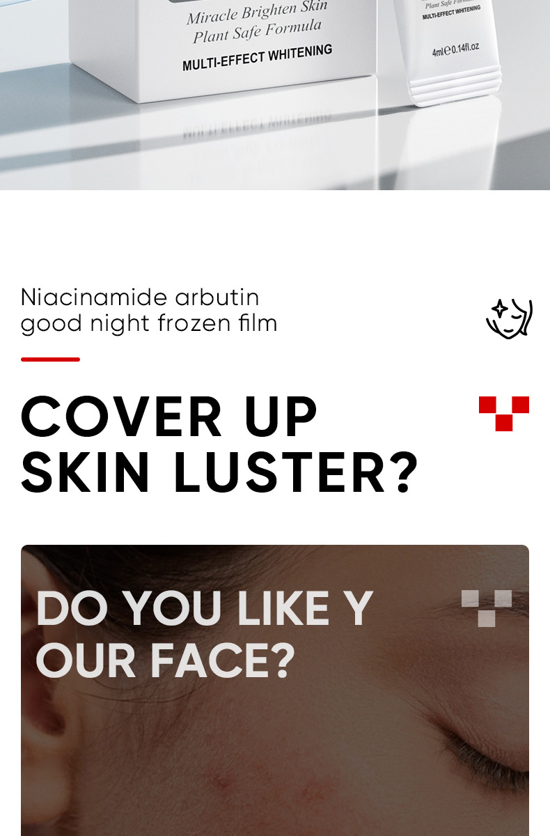 Cross-border export of SADOER nicotinamide arbutin sleep mask in English pic 2