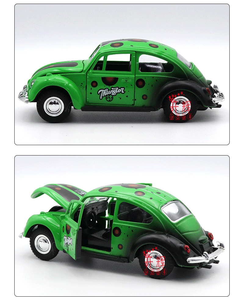 Crossover 1:32 puerta triple graffiti escarabajo modelos de coches antiguos juguetes para niños coches de balón juguetes para niños pic 11