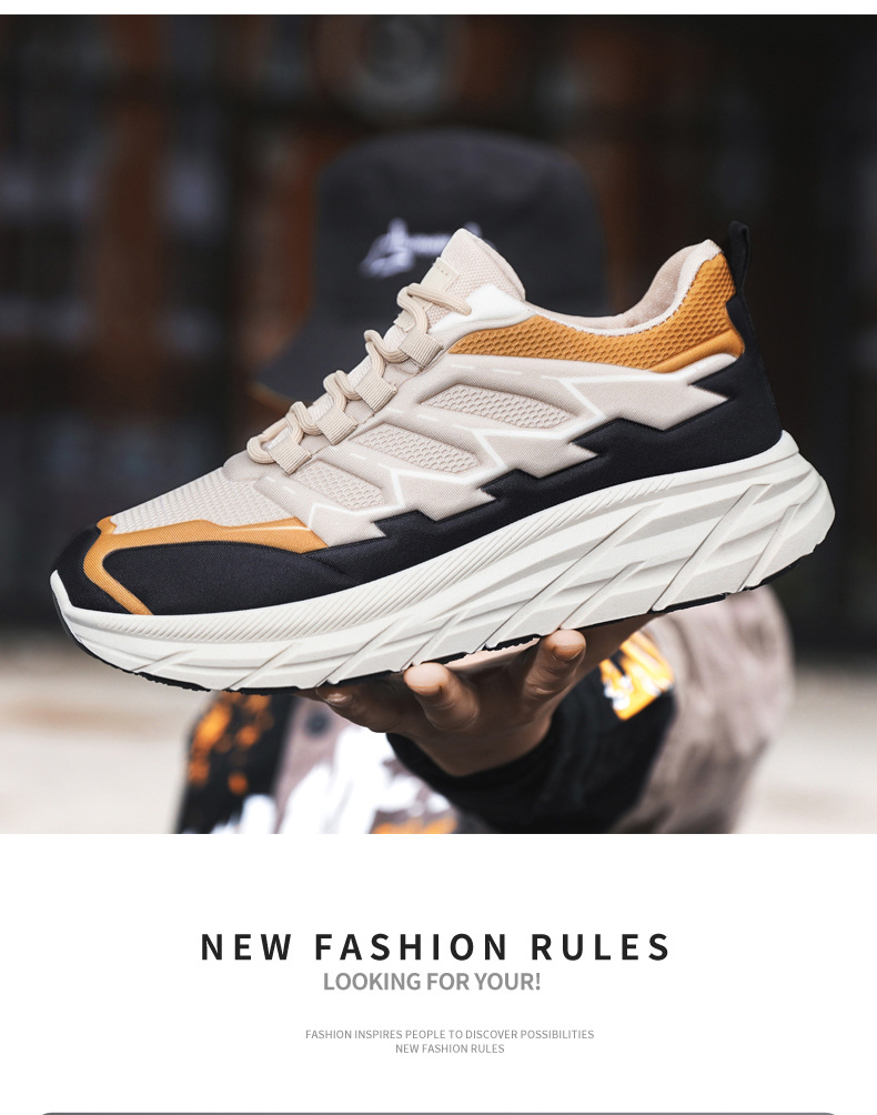 跨境外贸男鞋时尚百搭拼色老爹鞋厚底轻便休闲单鞋低帮运动跑步鞋详情12