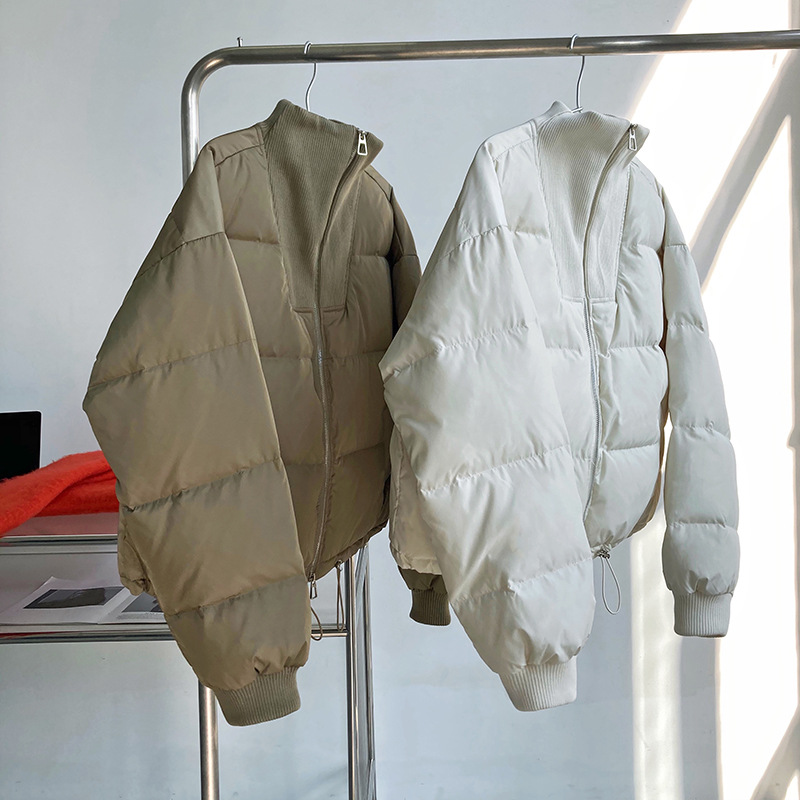 Luxi 2022 New Design sense stand-up collar short Down jacket for petite women 90, white duck down jacket Y33 pic 71