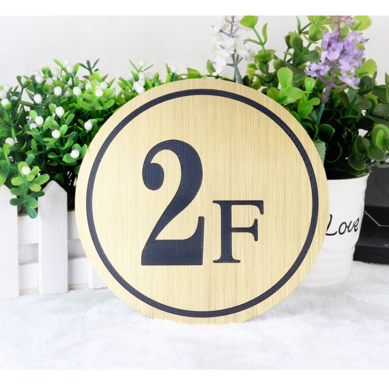 Hotel floor indicator signs, unit signs, two-color board signboards, engraved numbers and characters, colors can be customized floor signs pic 9