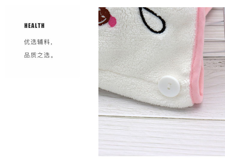 双层珊瑚绒菠萝格浴帽女 吸水加厚干发帽洗头发包头巾厂家批发详情26