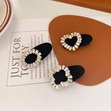 韩版乖巧甜美复古水钻蝴蝶结bb夹轻奢高级感2023新款侧边碎发发夹详情16