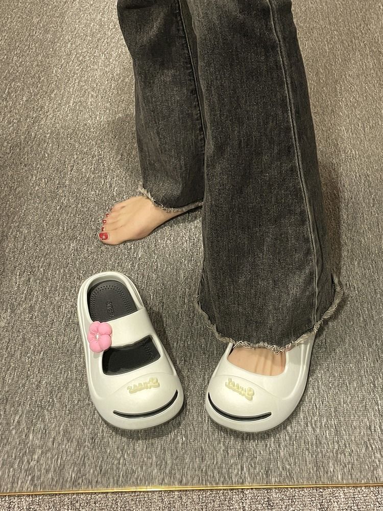 开口笑半包半拖鞋女士2023夏季新款时尚百搭可爱学生厚底凉拖鞋女详情12