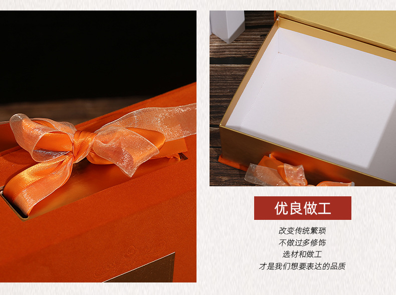 Retro light luxury large bow gift box, retro wedding candy box, hand-held box, velvet souvenir return box pic 4