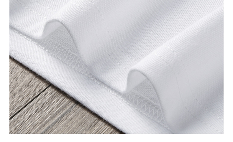 Heavyweight pure cotton short-sleeved T-shirt for men 2024 Summer New trendy youth long-staple cotton half-sleeved all-cotton body T-shirt for men pic 31