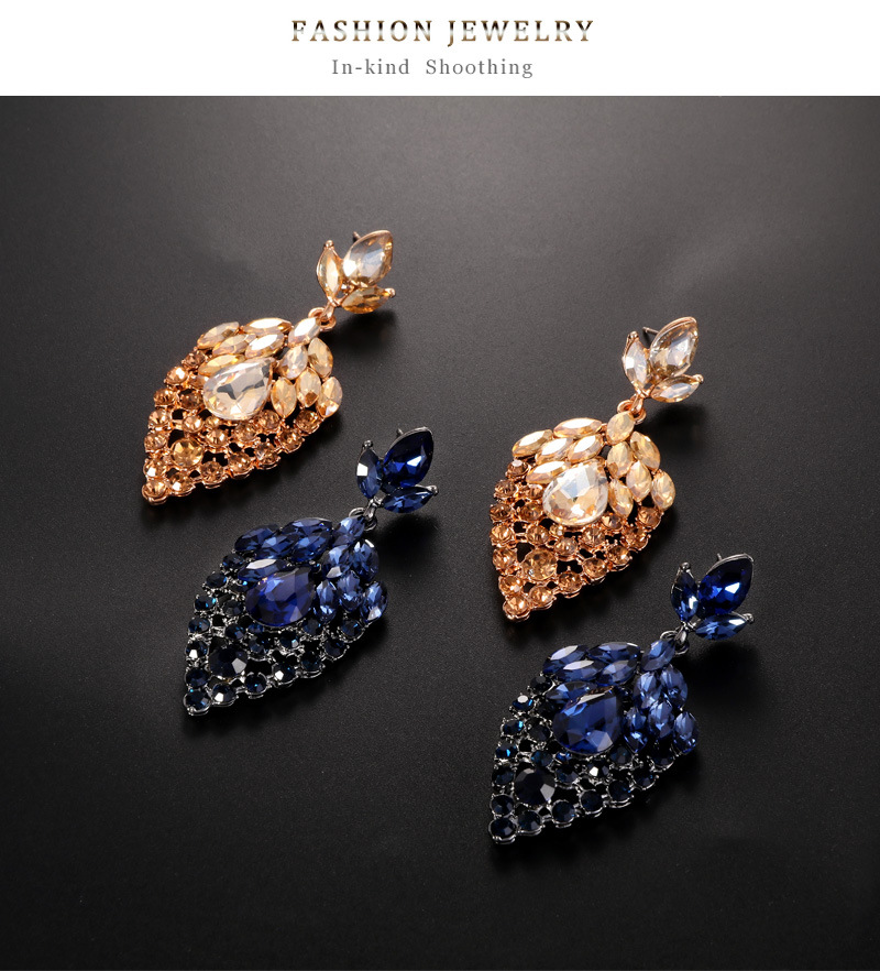 新款欧美气质镂空水晶流苏耳环  时尚新娘婚礼宴会耳饰  厂家供货详情6