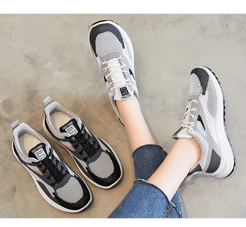 女鞋2022春秋季新款网面透气轻便休闲跑步妈妈软底舒适平底运动鞋详情13