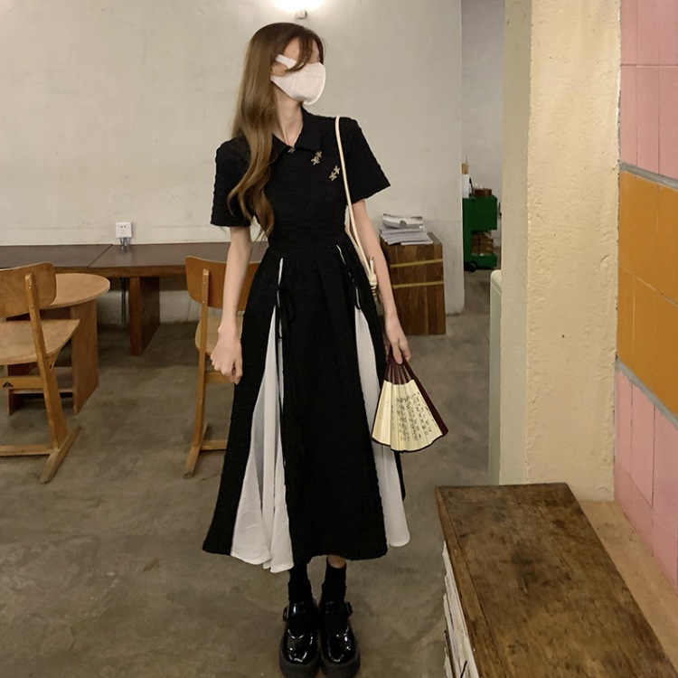 中式改良旗袍连衣裙女夏天2022新款设计感收腰短袖中长款裙子女装详情33