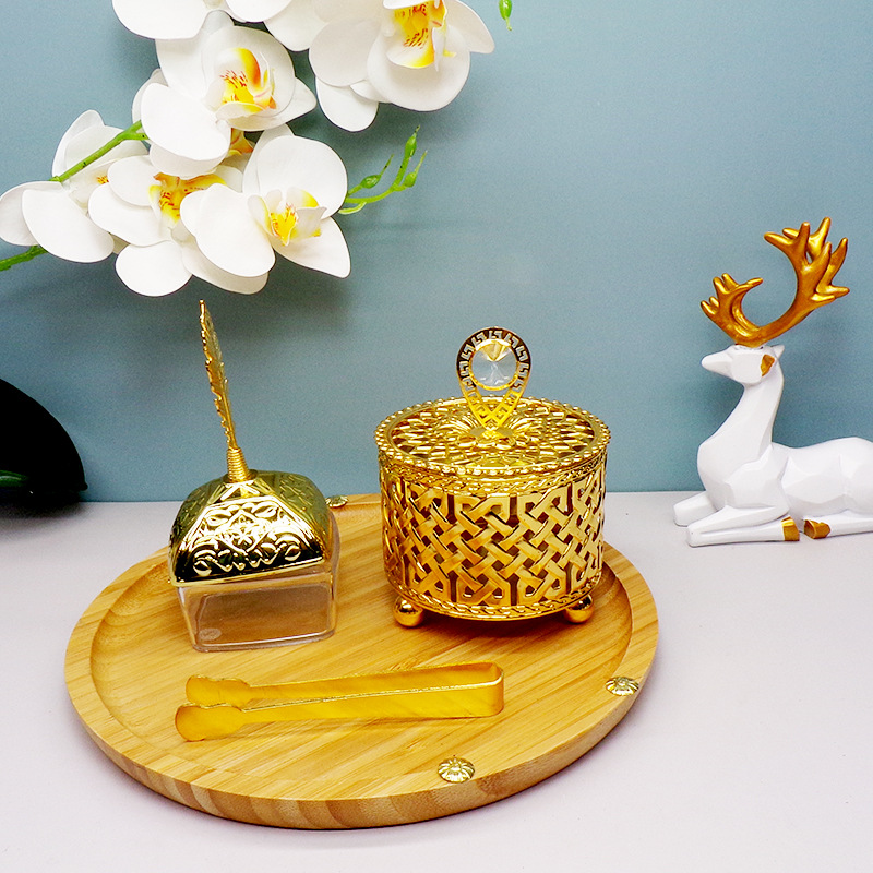 中东风格时尚工艺品套装香炉摆件香炉厂家直销新款陶瓷套装香炉详情6