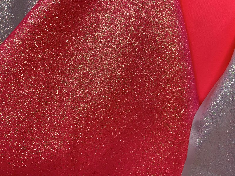 Polyester stretch fabric, toy fabric, seven-color powder headwear, hair accessory, bag fabric, Gree magic color laser fabric pic 10