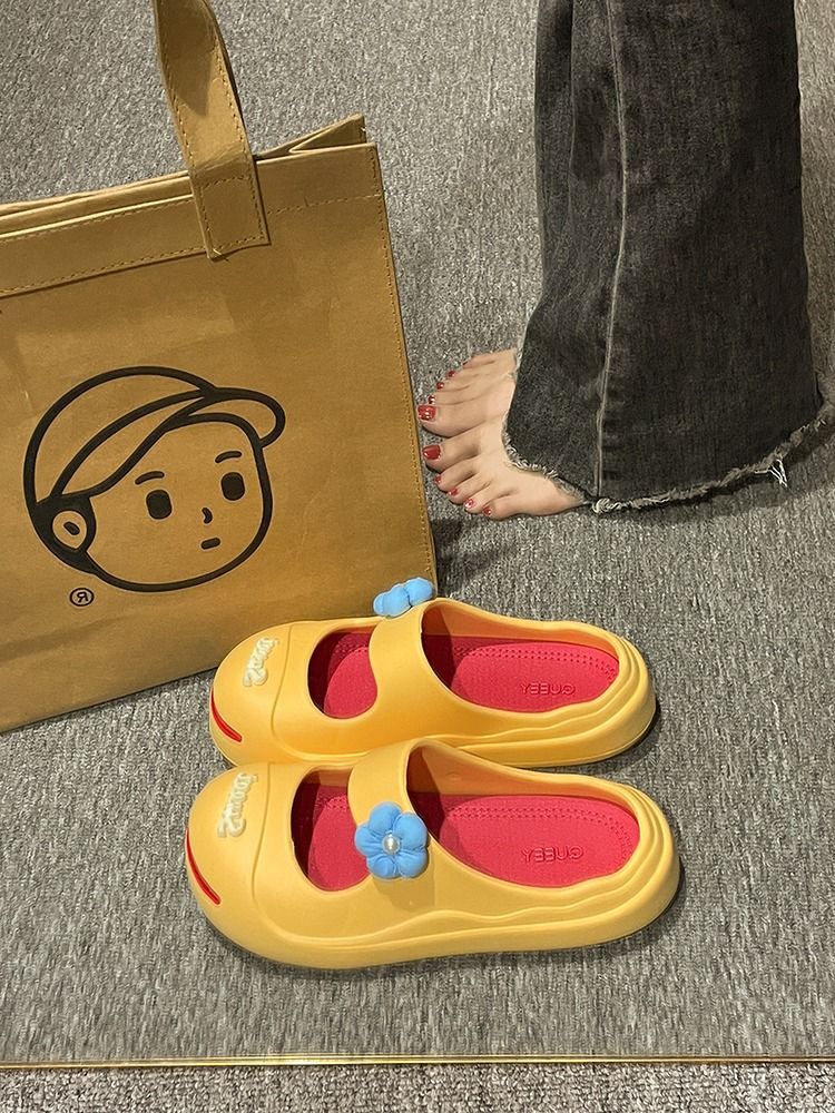 开口笑半包半拖鞋女士2023夏季新款时尚百搭可爱学生厚底凉拖鞋女详情10