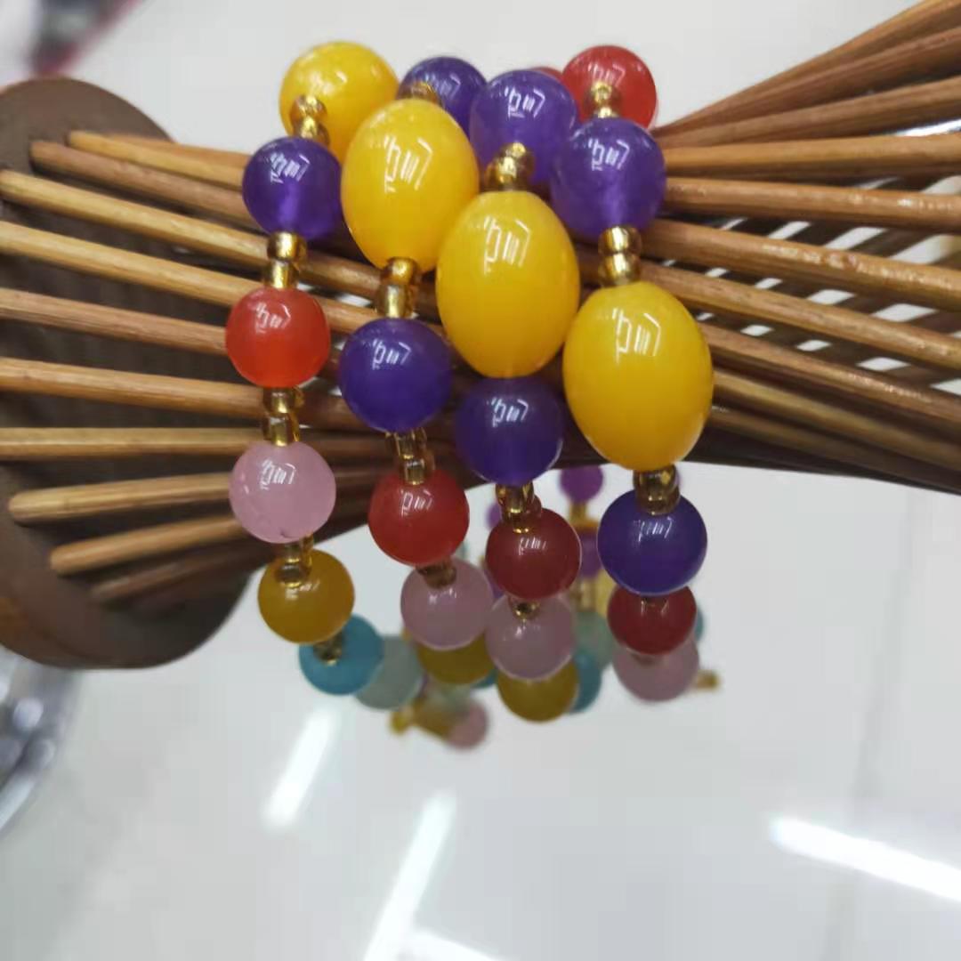 New trend of jewelry and accessories: Seven-color natural stone combination bracelet, fortune bead bracelet manufacturer wholesale factory price pic 7