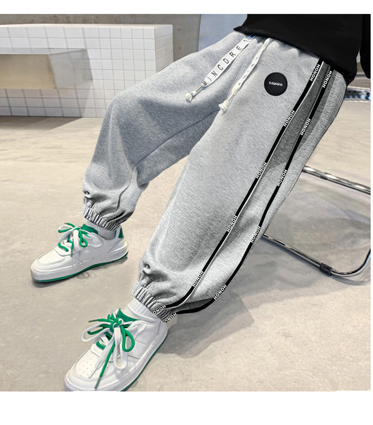 男童新款卫裤2024春秋款童装儿童炸街休闲裤春季中大童百搭运动裤详情22