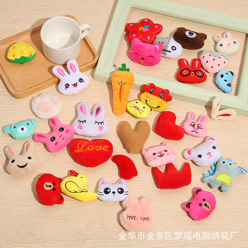 DIY fabric, plush materials, cartoon pineapples, strawberries, carrots, shoes, clothes, hats, accessories, hair accessories pic 3