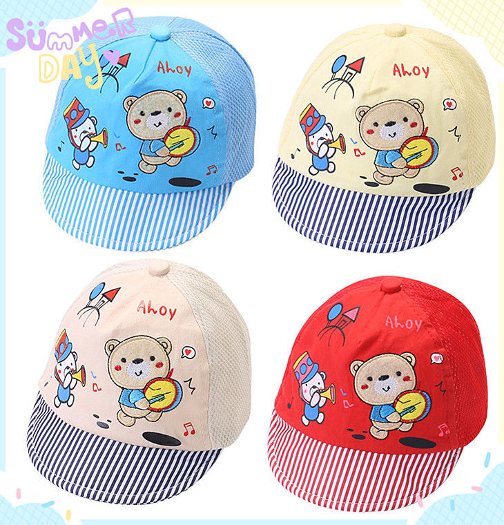 Summer hats for boys and girls aged 3 to 6 months, baby hats, spring and autumn baseball caps, hats for boys and girls, and thin baby hats pic 3