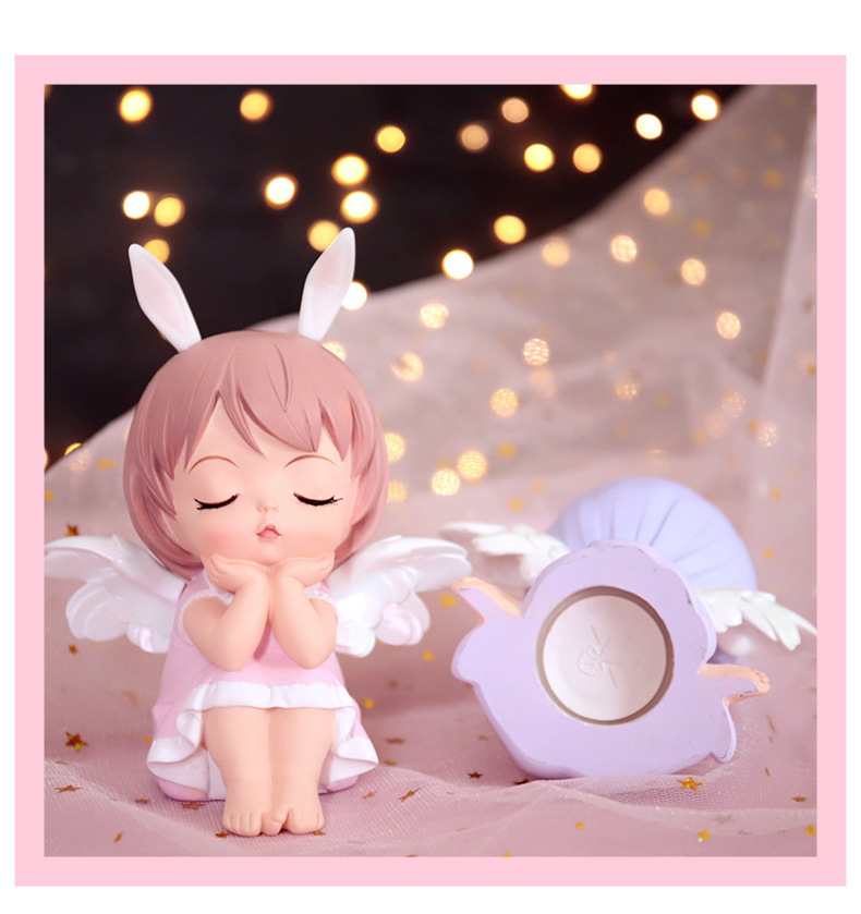 创意安妮宝贝天使少女心女孩装饰摆件货源小夜灯蛋糕摆件汽车用品详情13