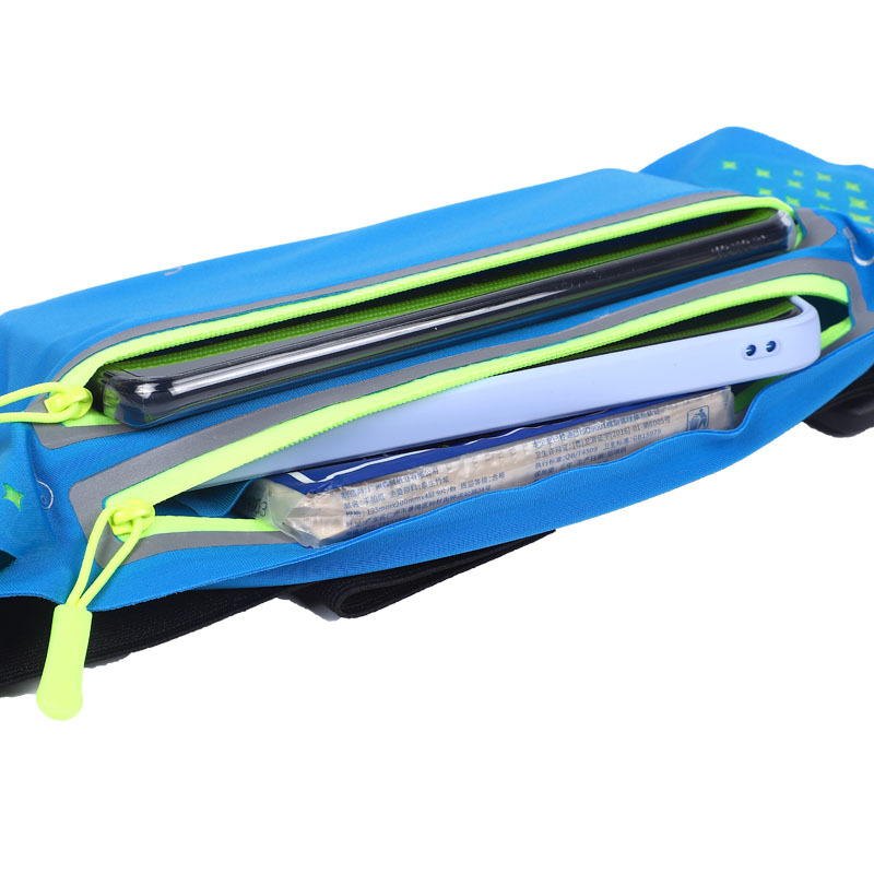Outdoor sports, running, mobile phone, waist bag, men and women, marathon, fitness, waterproof reflective strip, thin belt, backpack pic 12