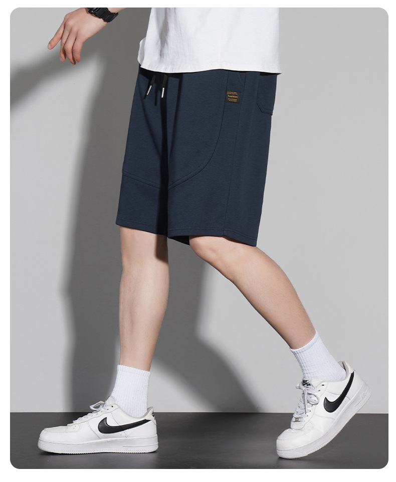 短裤男款夏季纯棉300g沙滩五分裤2023宽松潮流休闲运动裤篮球裤子详情20