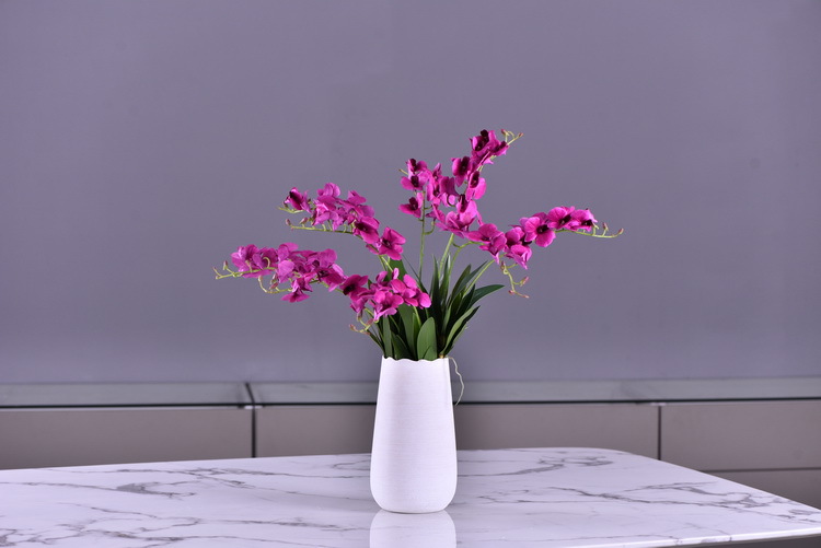 Factory direct sales of high-end artificial dendrobium, wholesale of artificial flowers with leaves, home decoration of Phalaenopsis and Lanjin artificial plants pic 38