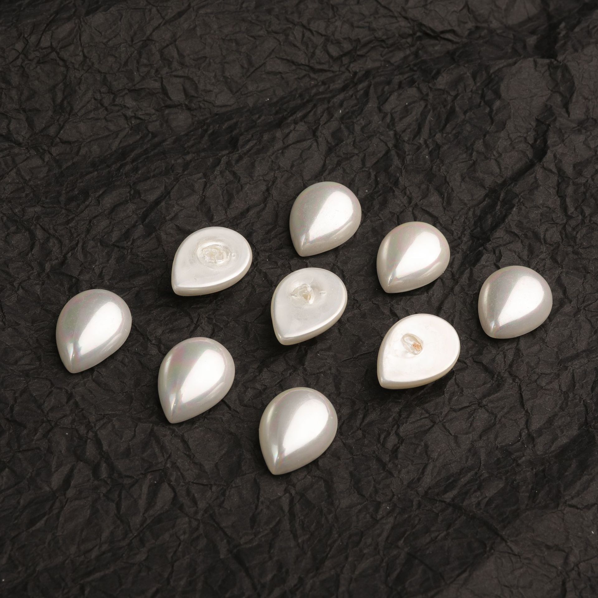 Factory direct supply of large quantities of shell, pearl, water drop, half-sided shell, pearl DIY jewelry, button accessories, loose beads wholesale pic 5