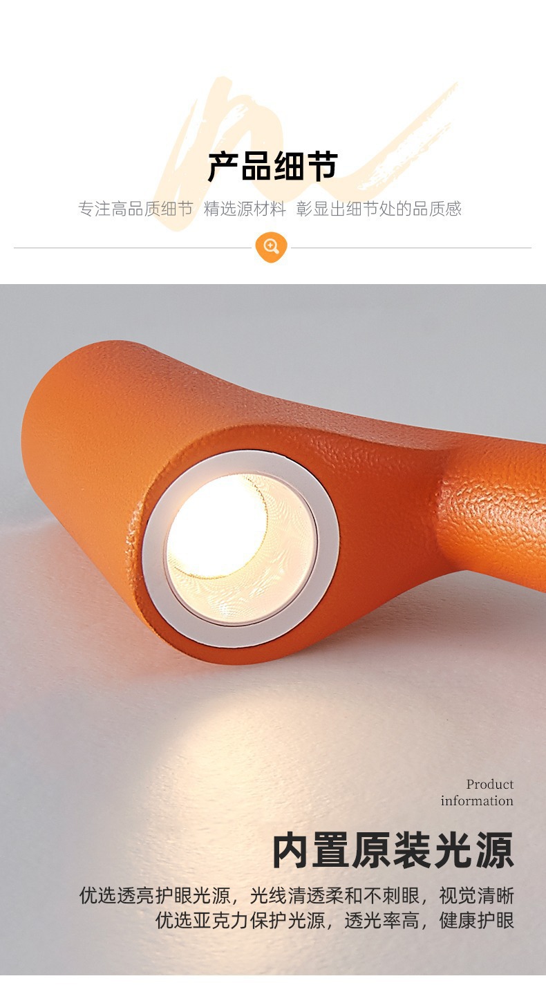 أضواء منضدية عابرة للحدود من طراز LED منضدة، من ألومينيوم، مضاءة خلاقة مزخرفة باللمس مزخخة بمصابيح واقية للعين pic 11