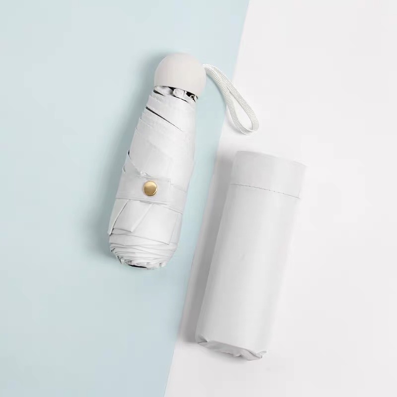 五折伞迷你便携黑胶太阳伞口袋晴雨两用雨伞防晒遮阳伞六折胶囊伞详情66