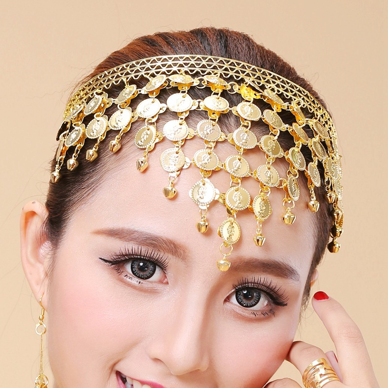 批发肚皮舞蹈服装发卡发夹印度舞蹈表演出配饰品头箍首饰头饰发箍详情14