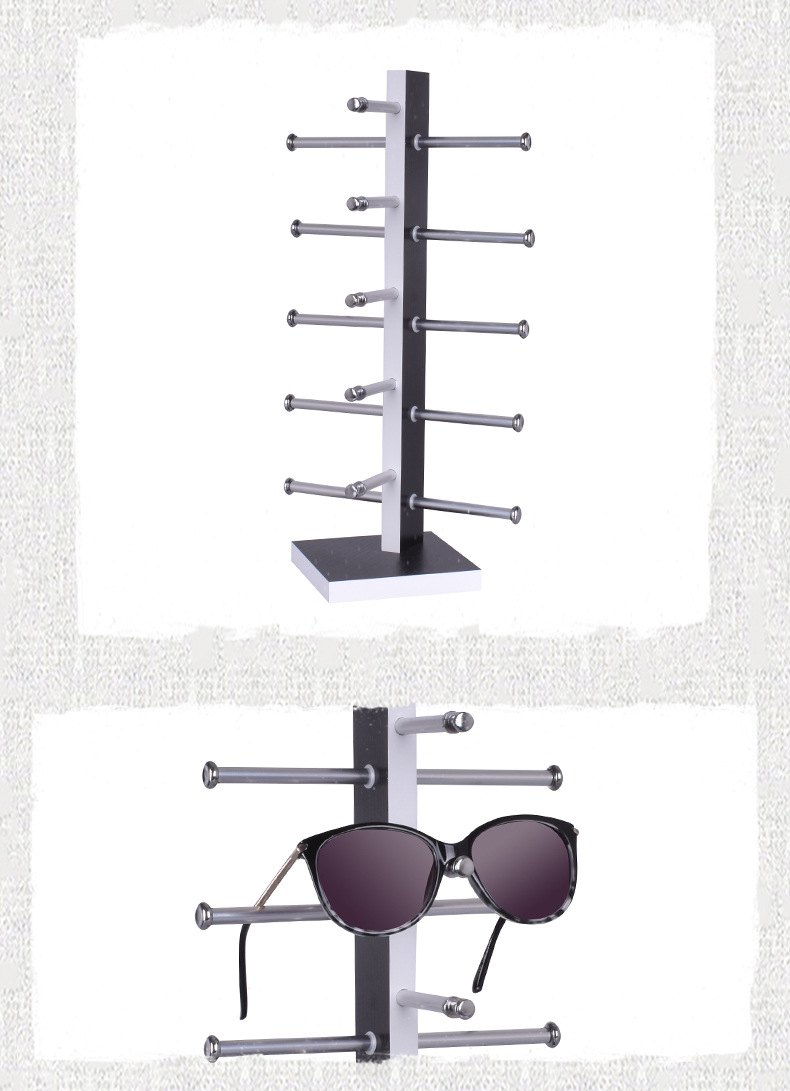 Glasses display stand, single-row optical store, sunglasses storage, desktop sunglasses display stand, glasses display rack pic 15