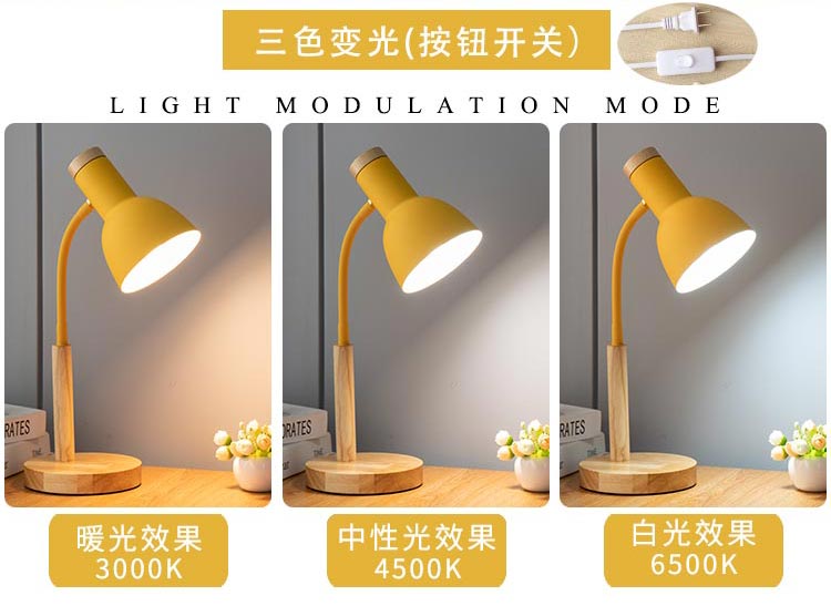 led reading desk lamp, eye-protecting desk for study, plug-in bedside lamp for college student dormitories, bedroom home use pic 8