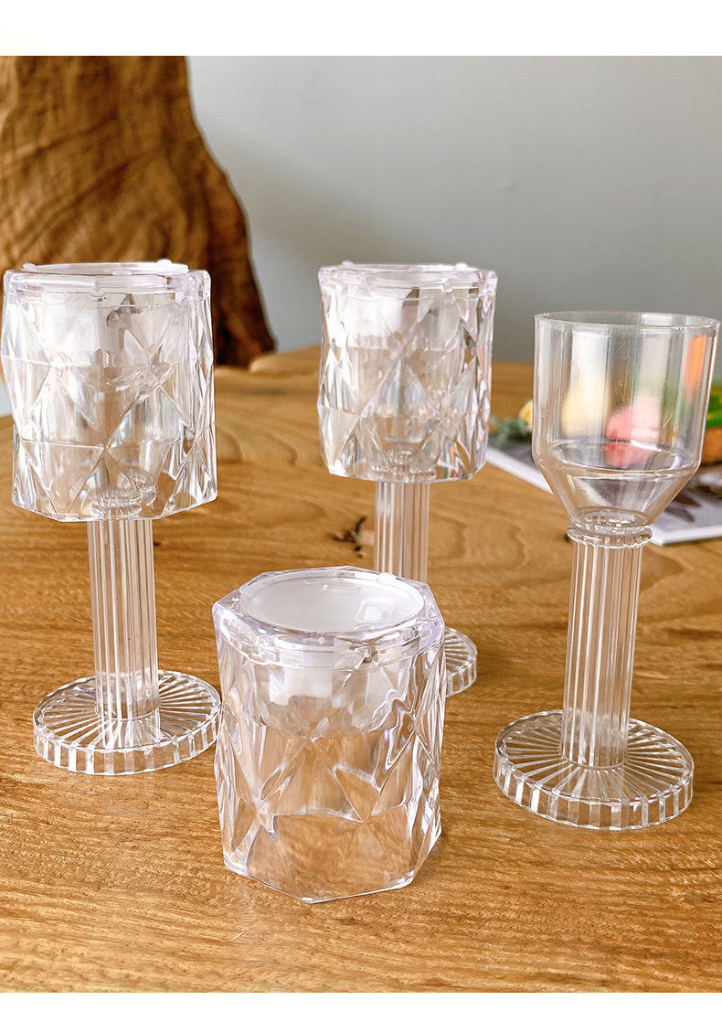 Transparent acrylic night light, modern and simple bedroom bedside lamp, new warm color mini projection LED small table lamp pic 8