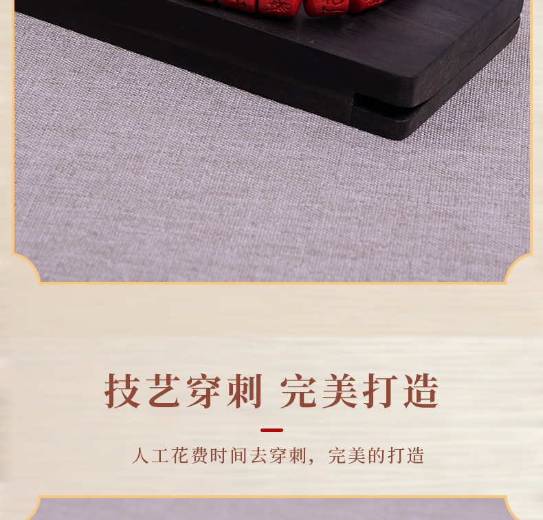 大码朱砂手串大尺寸串珠单圈可拆卸貔貅莲花手链文玩手串按斤卖详情7
