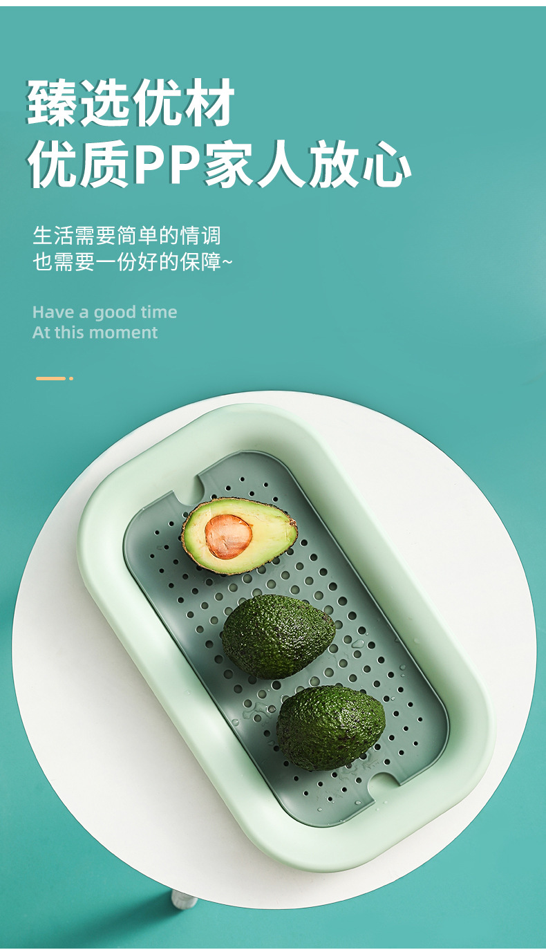 Creative and personalized modern double-layer draining tray, Nordic-style living room coffee table, candy basket, snack plate, fruit plate pic 7