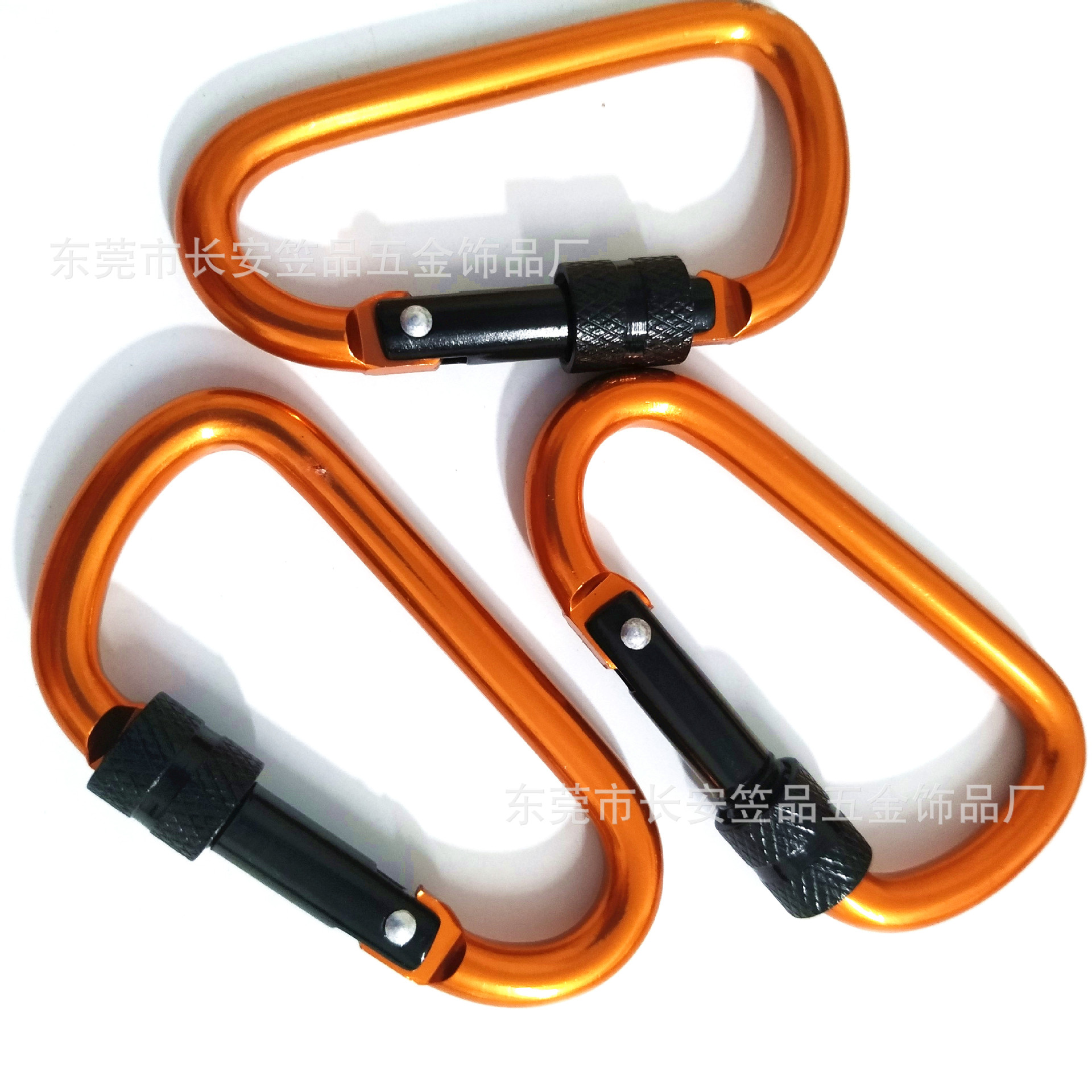 Aluminum alloy mountaineering buckle, multi-functional D-shaped No. 6 nut with lock, outdoor headphones, luggage, water bottle quick-hang mountaineering buckle hook pic 13
