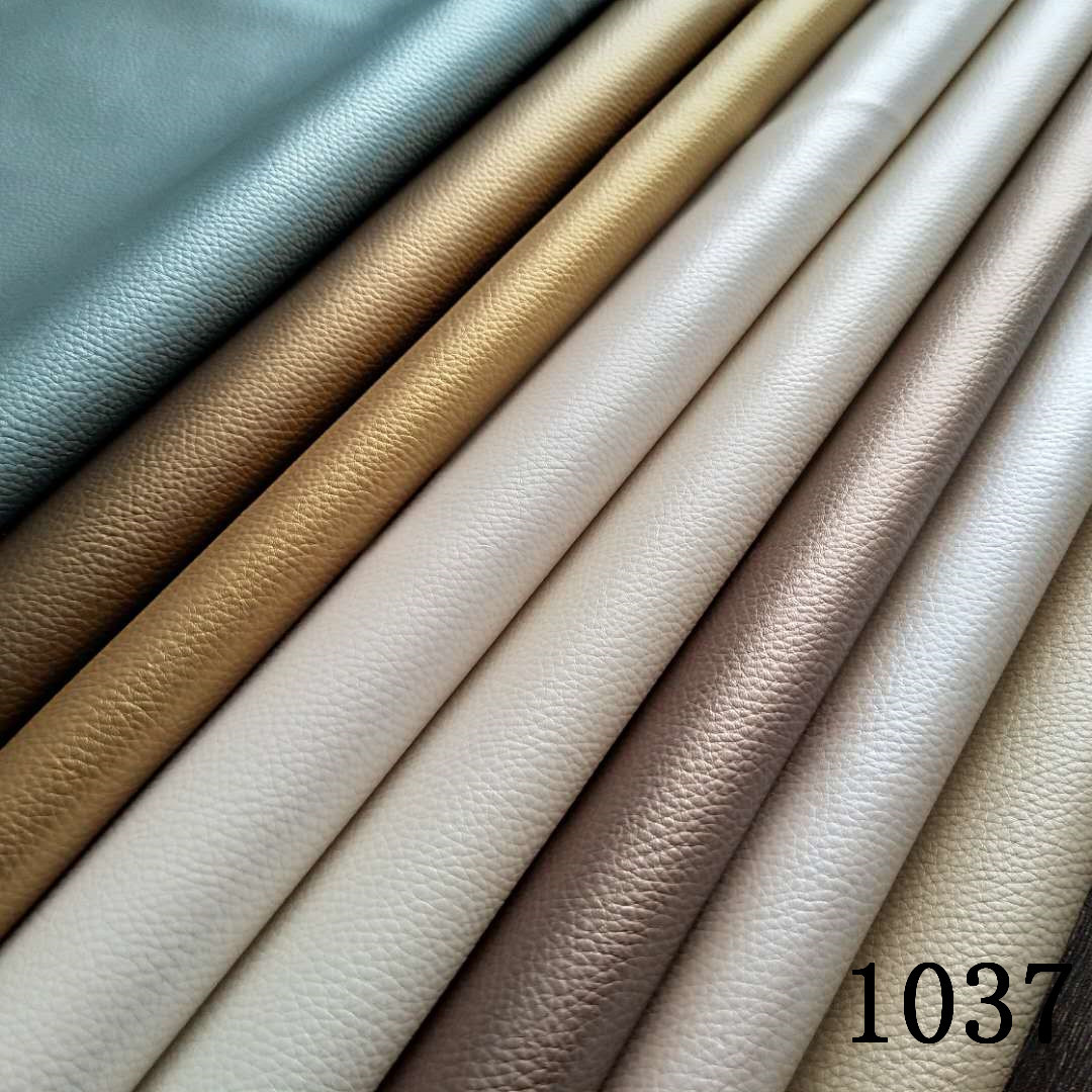 Factory direct sales of lychee-patterned PU artificial leather, automotive leather, furniture and sofa fabric, soft decoration and hard packaging, universal decorative leather pic 9