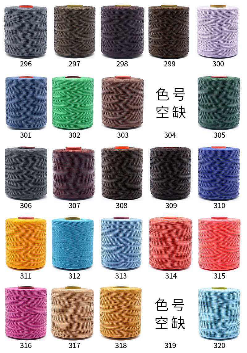 Kangfa Flat wax thread diy hand-sewn leather wax thread Leather goods hand-woven wax thread 210d polyester flat wax thread pic 19