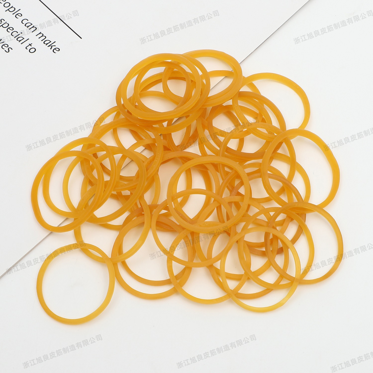 旭良透明黄色橡皮筋高弹耐用牛皮筋一次性捆菜橡胶圈厂家批发详情11