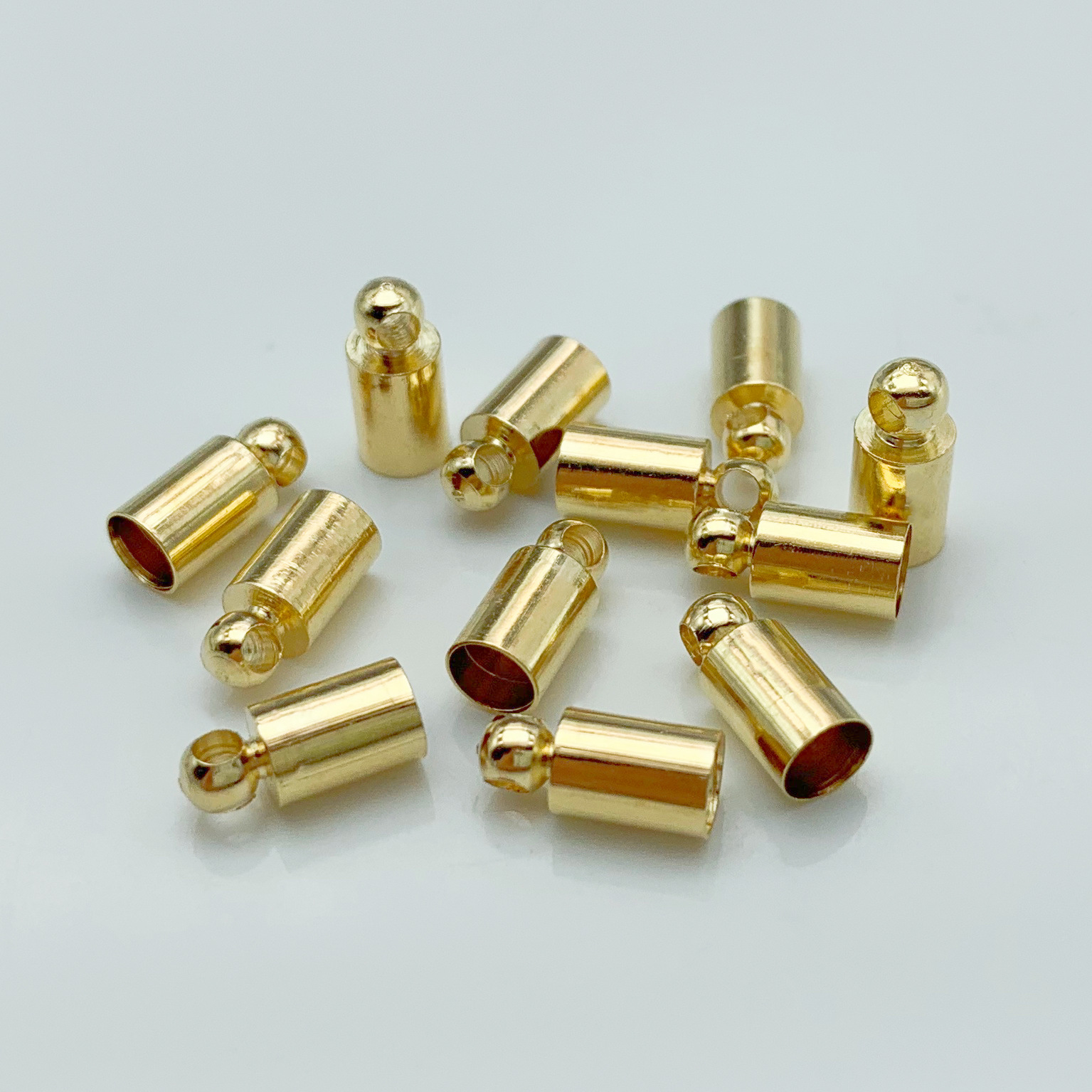 饰品配件diy 电镀铜砝码 流苏帽砝码帽铜吊钟多用途帽盖 现货直销详情7