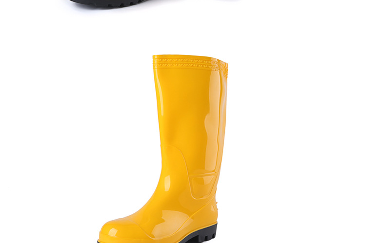 钢头防砸高筒防护雨鞋男1801高帮三防劳保鞋护脚工作雨靴水鞋胶鞋详情22
