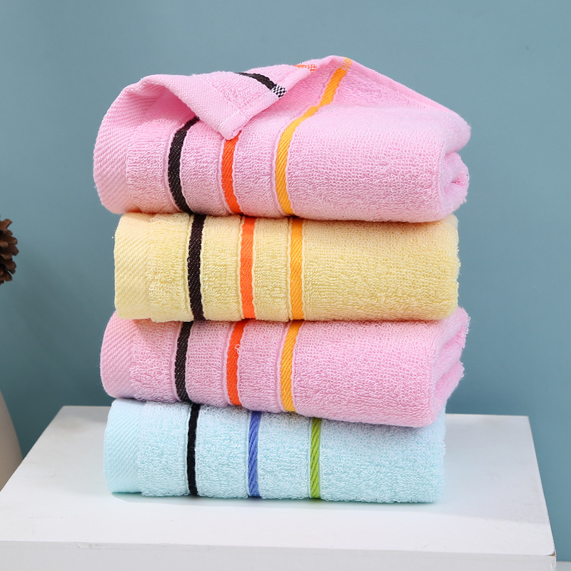 Wholesale pure cotton towels, household absorbent face towels, adult and student bath towels, gifts, labor protection towels, customized pic 9