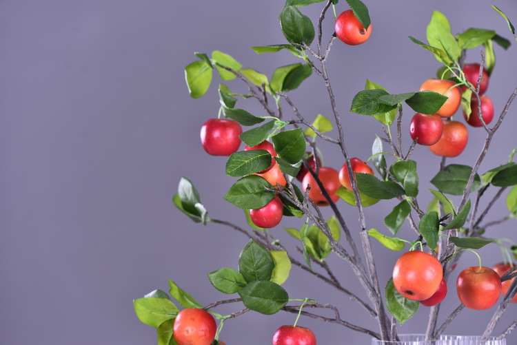 Wholesale of artificial apple branches, multi-leaf home decoration fruit branches, new Chinese-style New Year decoration berries from the manufacturer pic 8