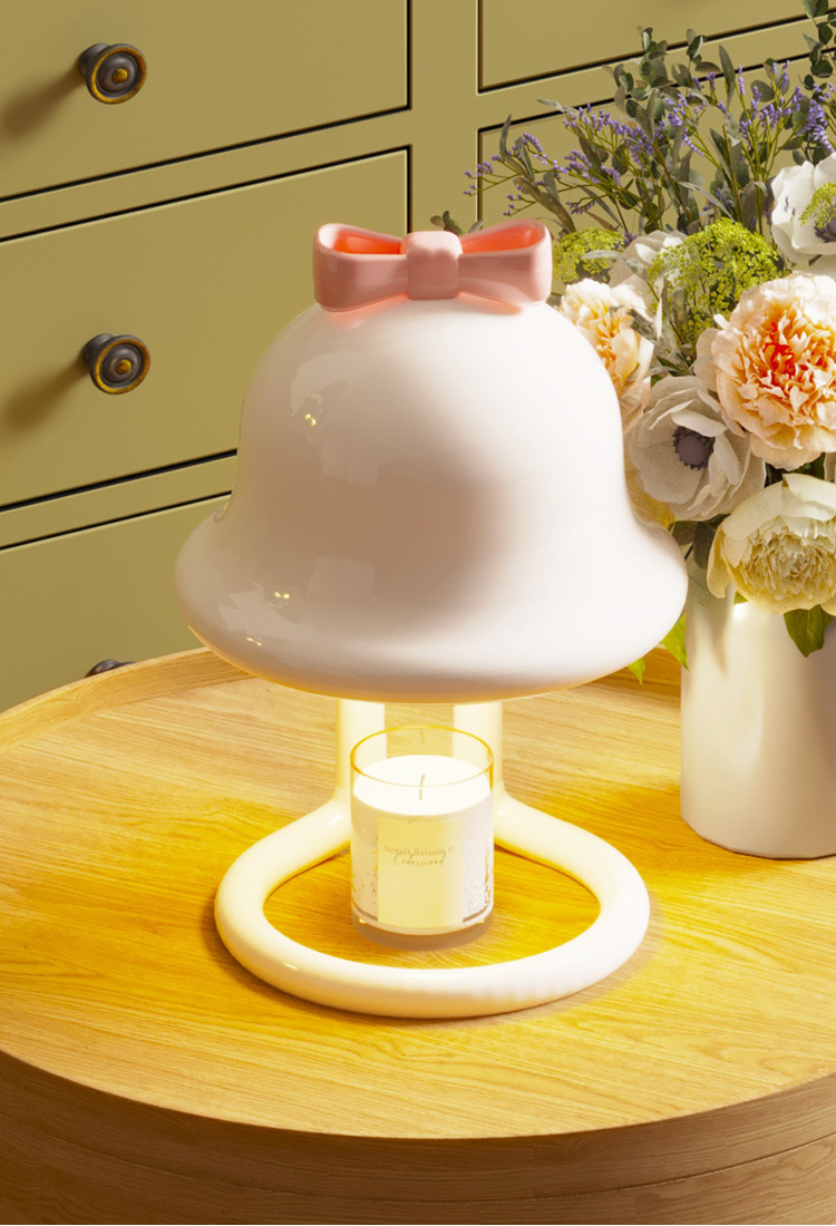融蜡灯蜡烛香薰灯小众高级照明功能两用台灯插电款氛围灯中山灯具详情7