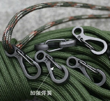 High-quality aluminum alloy mountaineering buckle D-shaped quick hanging, thickened hanging buckle D-shaped mountaineering buckle multi-functional quick hanging pic 4